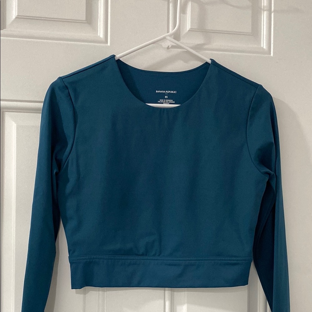Banana Republic Women's Blue Long Sleeve Top